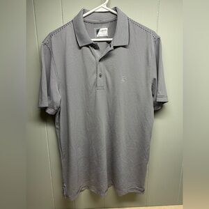 Izod Men's Polo Shirt - Black and White Stripes